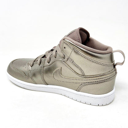 Jordan 1 Mid SE PS Sepia Stone White Noble Preschool Kids Sneakers AV5173 200