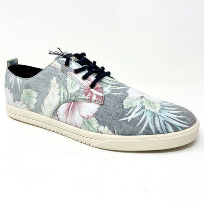 Clae Ellington Textile Black Floral Hawaiian Canvas Mens Premium Casual Sneakers