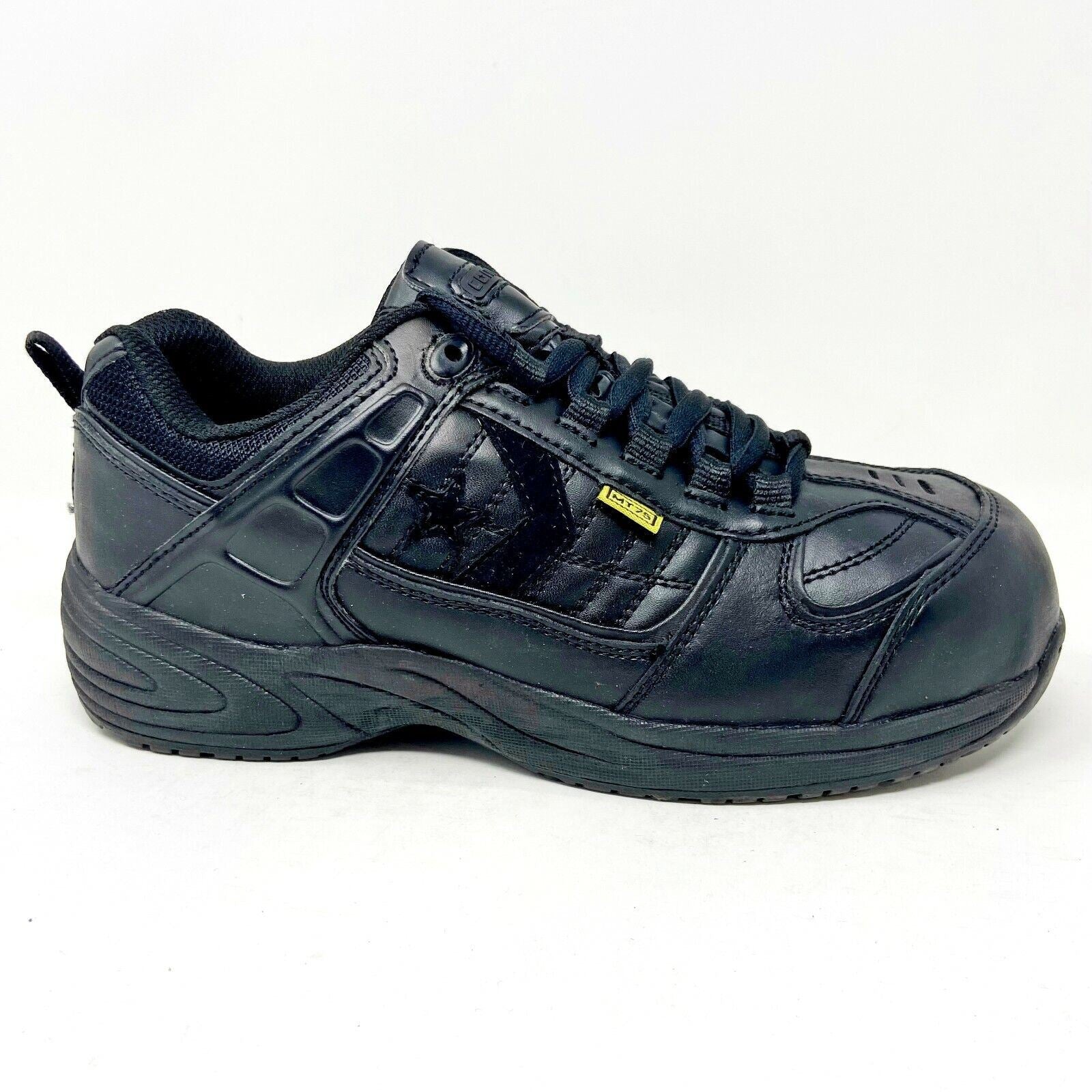 Converse Work Black Oxford Leather Womens Composite Toe Slip Resistant C156