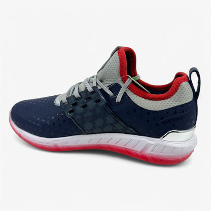 PUMA Articulate Stars Stripes Navy All time Red Mens Size 7.5 Waterproof Golf Shoes