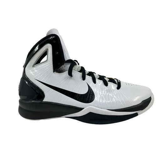 Nike Hyperdunk 2010 White Black Metallic Silver Mens Size 11 Athletic Sneaker