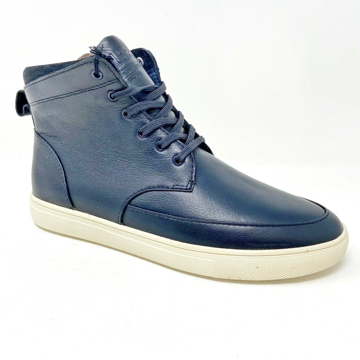 Clae Hamilton SP Deep Navy Tumbled Leather Mens Premium Casual Sneakers