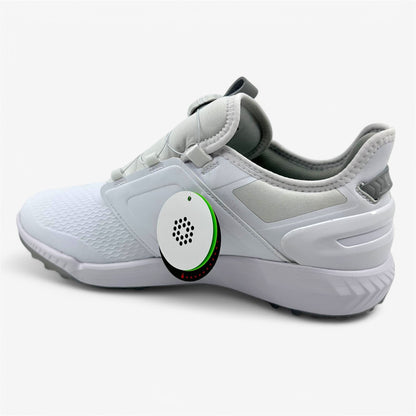 PUMA Ignite Elevate Disc White Silver Mens Waterproof Golf Shoes