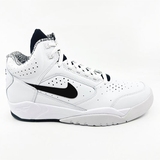 Nike Air Flight Lite Mid White Black Mens Athletic Sneaker
