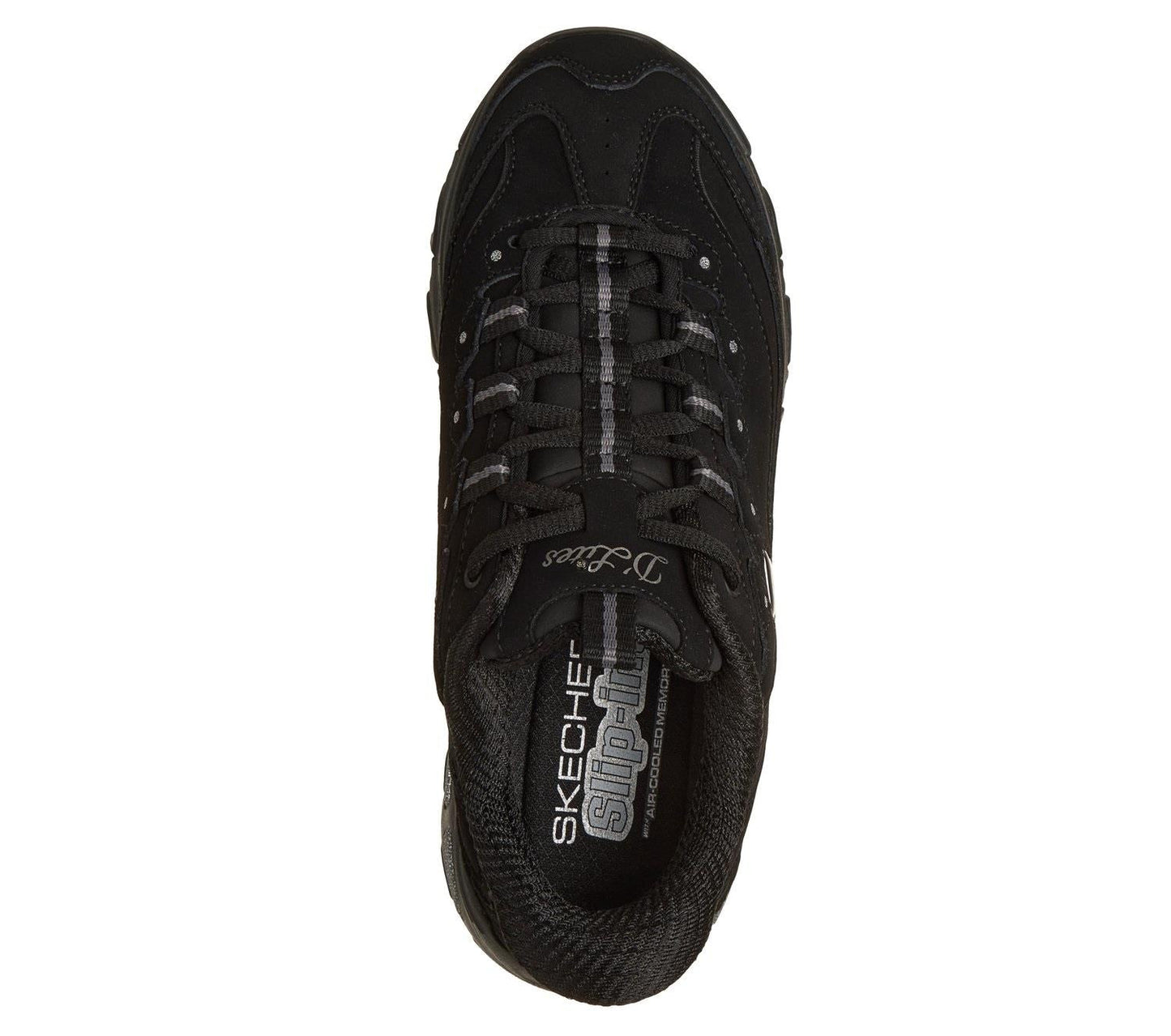 Women's Wide Fit Skechers 150543W Slip-ins D'Lites Classic Remix Trainers