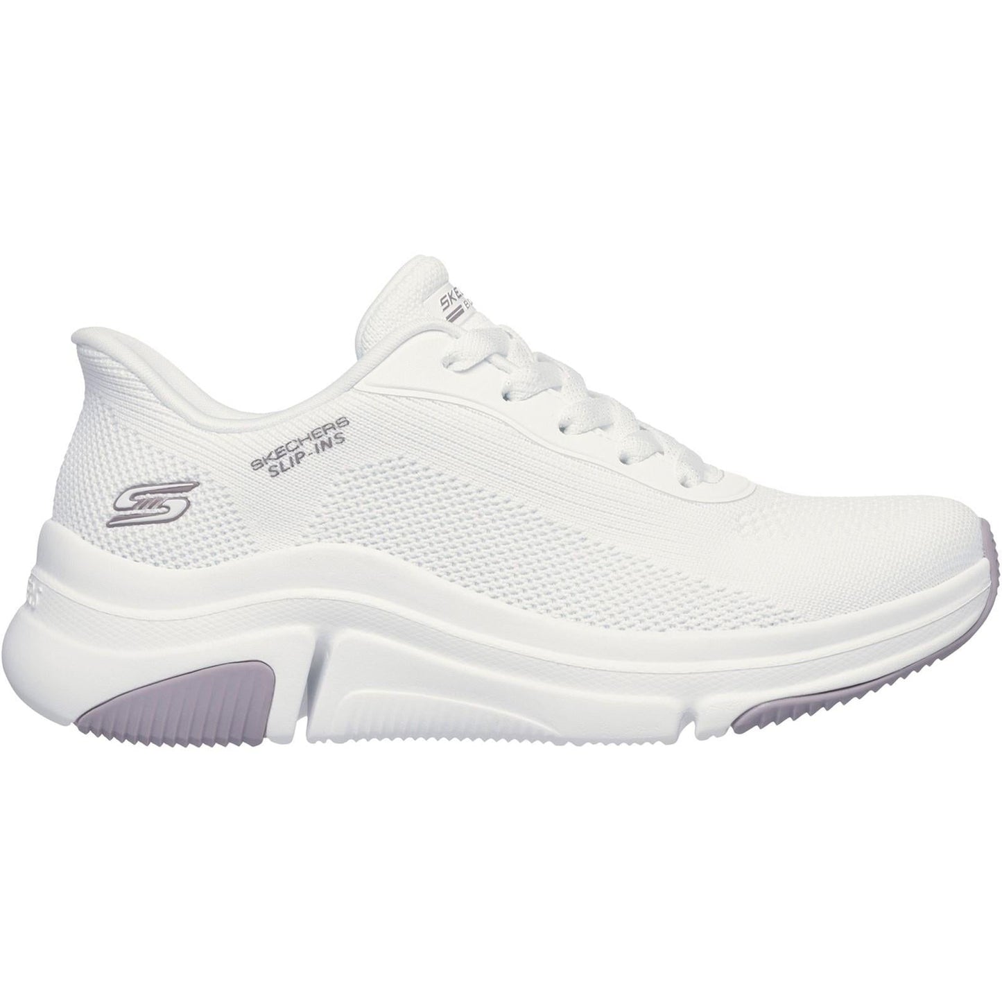 Women's Wide Fit Skechers 117587 Slip-ins Bobs Sport Sparrow Flex Trainers
