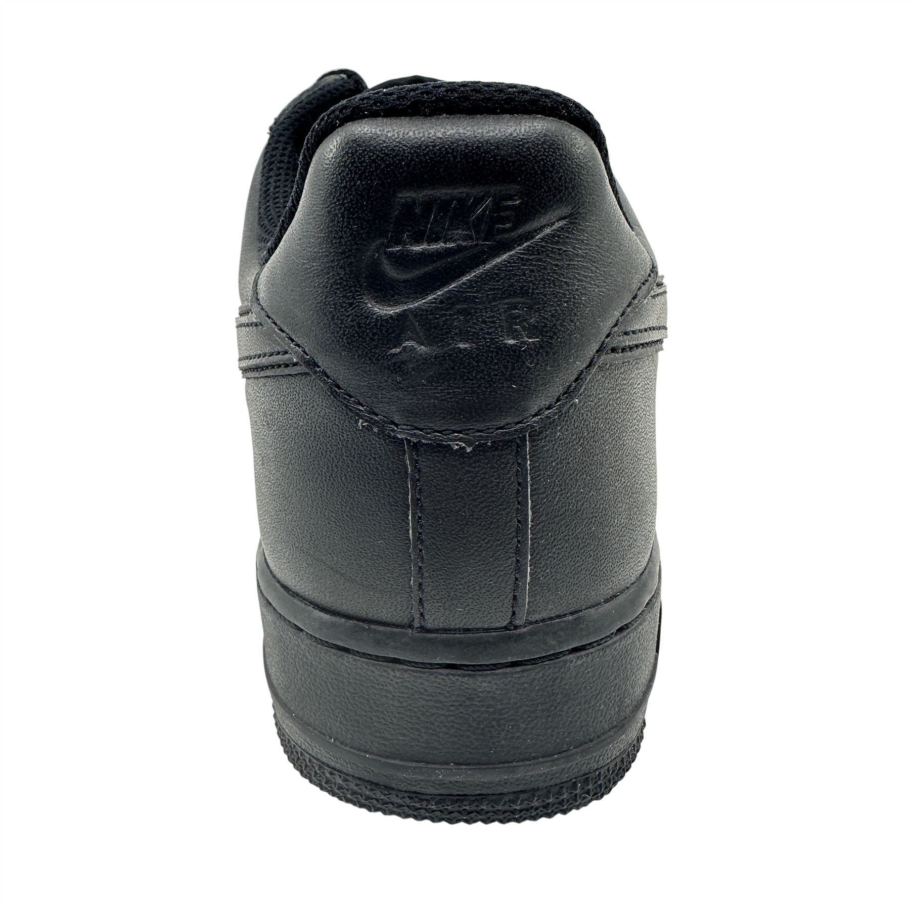 Nike Air Force 1 Triple Black Womens Athletic Vintage Sneaker