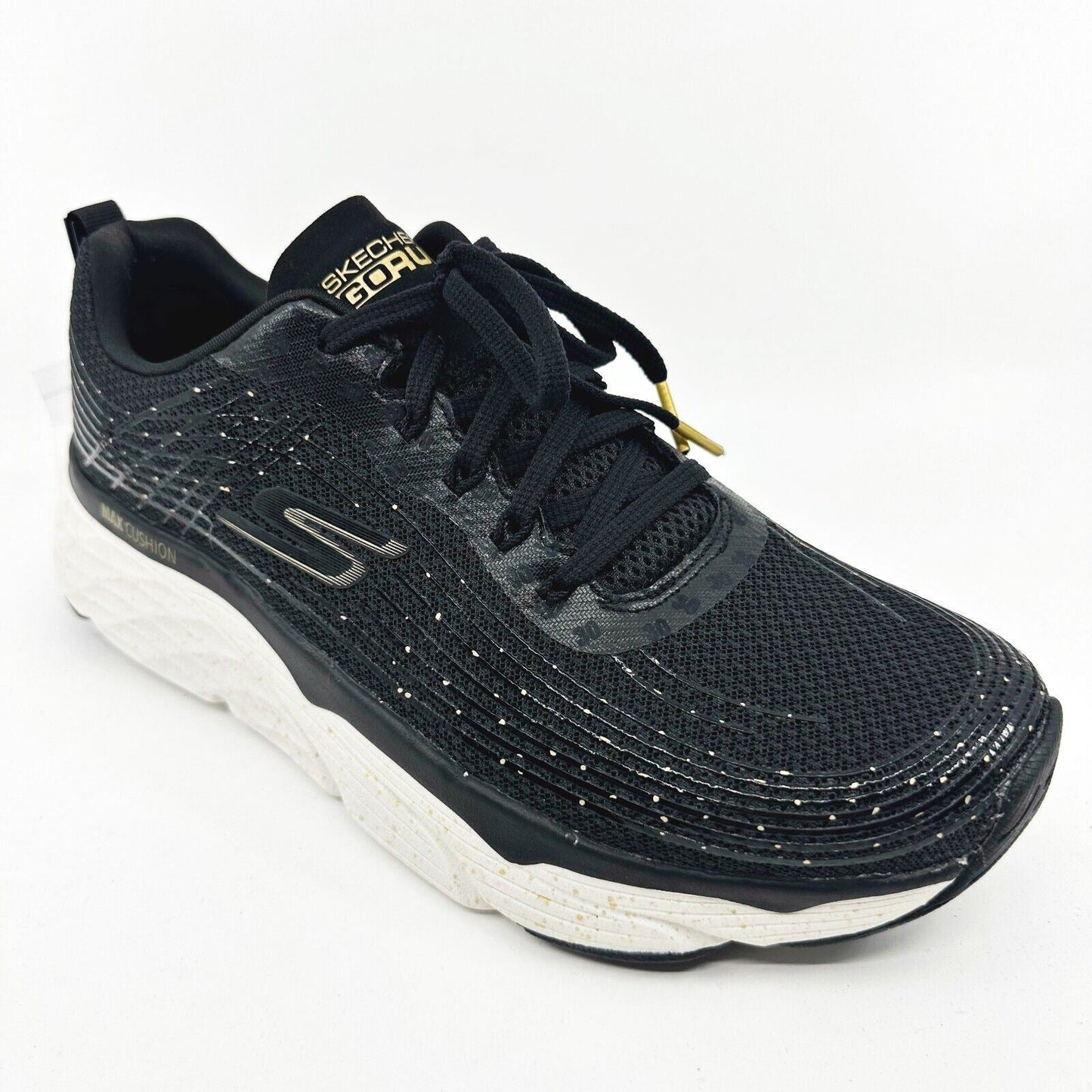 Skechers Max Cushioning Elite Commemoration 30th Anniv Black White Mens Sneakers