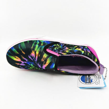 Skechers Marley Electric Tie Dye Black Multicolor Kids Girls Sneakers