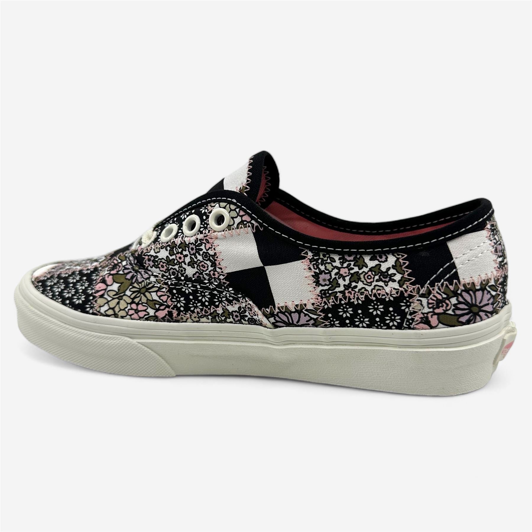 VANS Authentic (Patchwork Floral) Marshmallow Womens Athletic Sneaker