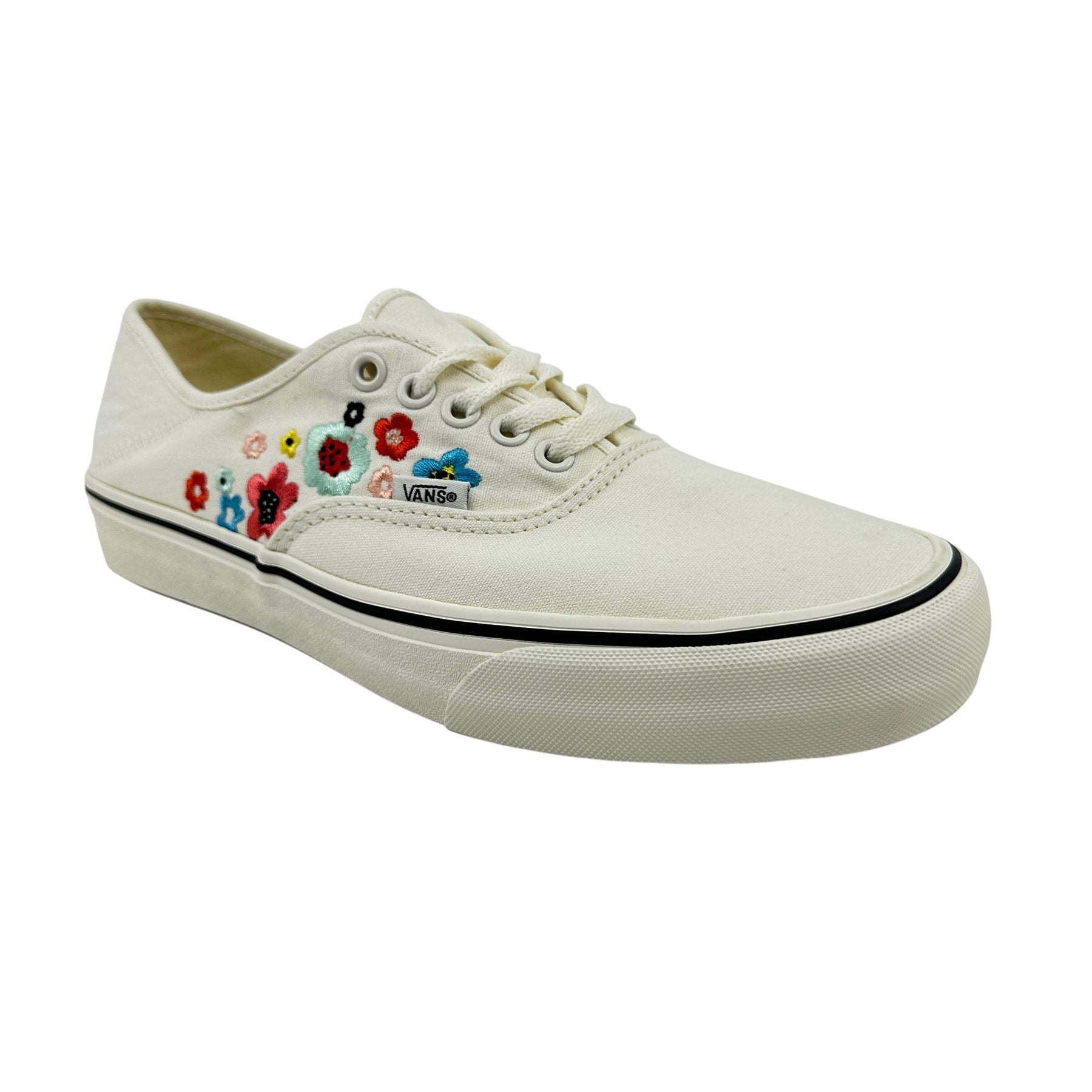 VANS Authentic VR3 Groovy Floral Marshmallow Womens Athletic Sneaker
