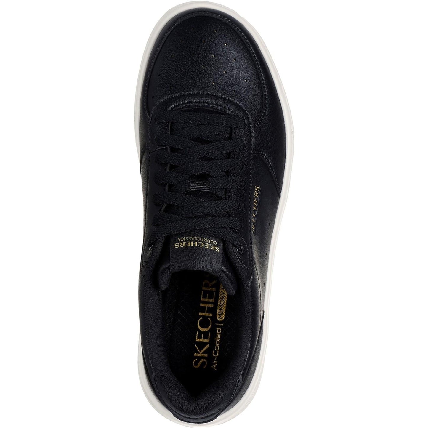 Women's Wide Fit Skechers 185110 Court Classics Grand 92 Be Lifted Trainers
