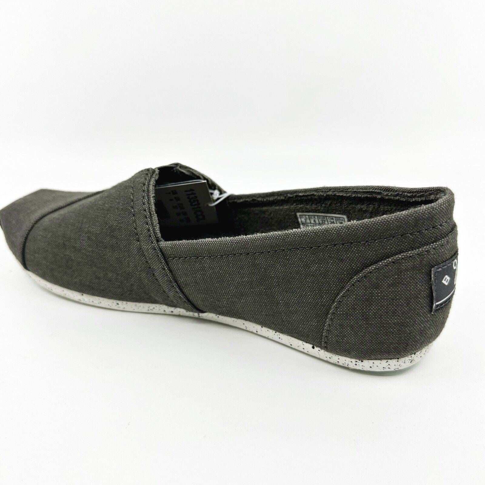 Skechers Bobs Plush Natural Kiss Charcoal Womens Size 7 Casual Flats