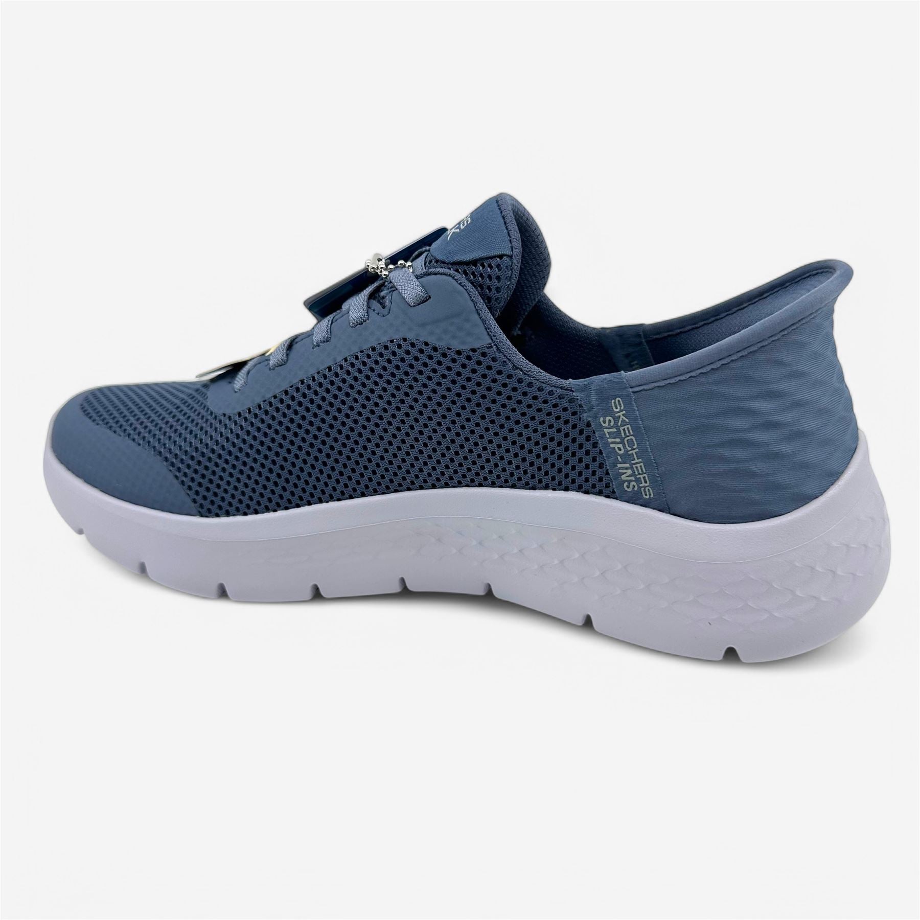 Skechers Go Walk Flex Grand Entry Blue Womens Athletic Sneaker