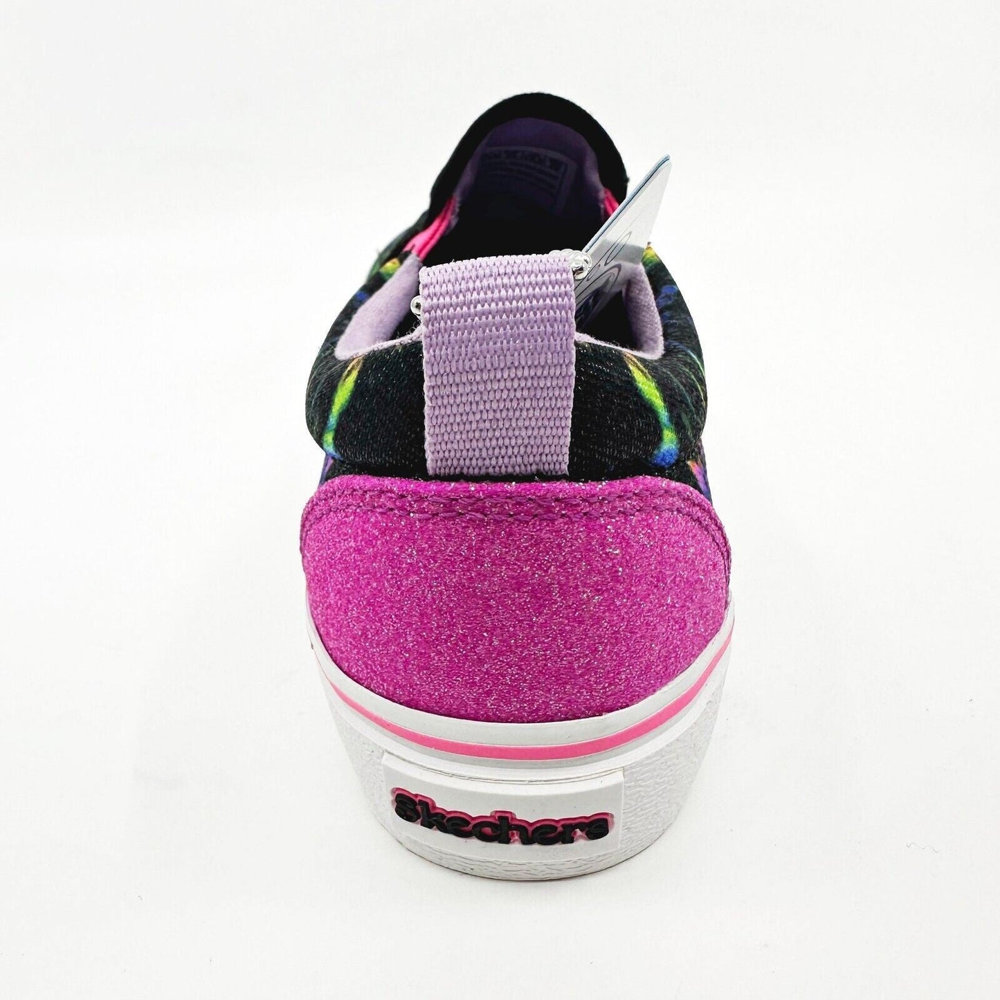 Skechers Marley Electric Tie Dye Black Multicolor Kids Girls Sneakers