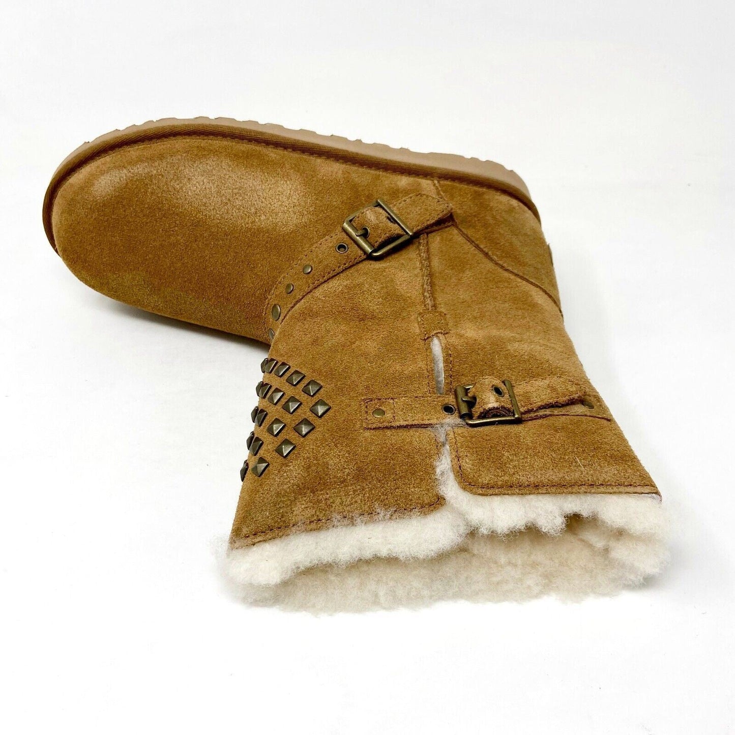 UGG Adrianna Chestnut Brown Kids Girls Winter Shearling Boots 1003196K