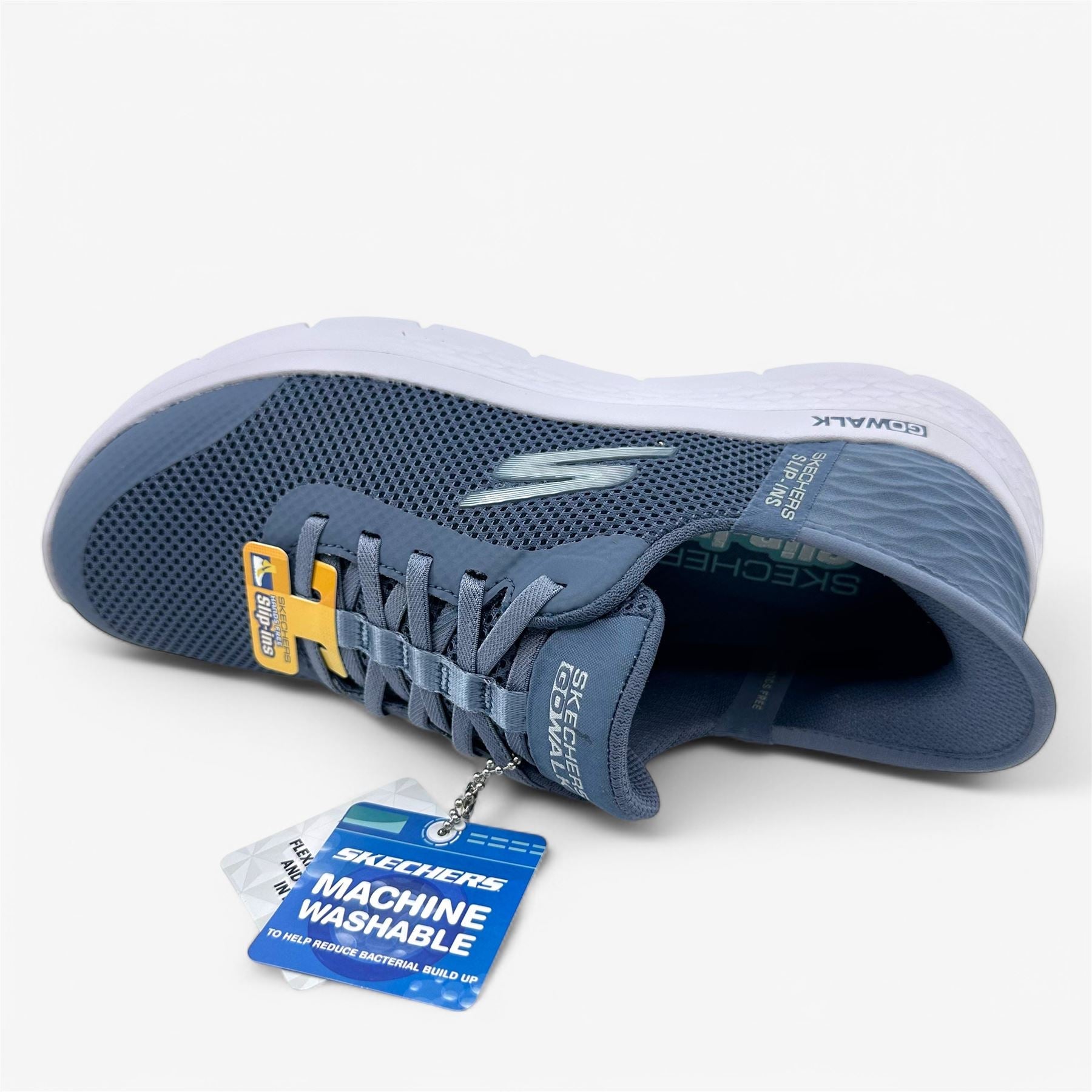 Skechers Go Walk Flex Grand Entry Blue Womens Athletic Sneaker