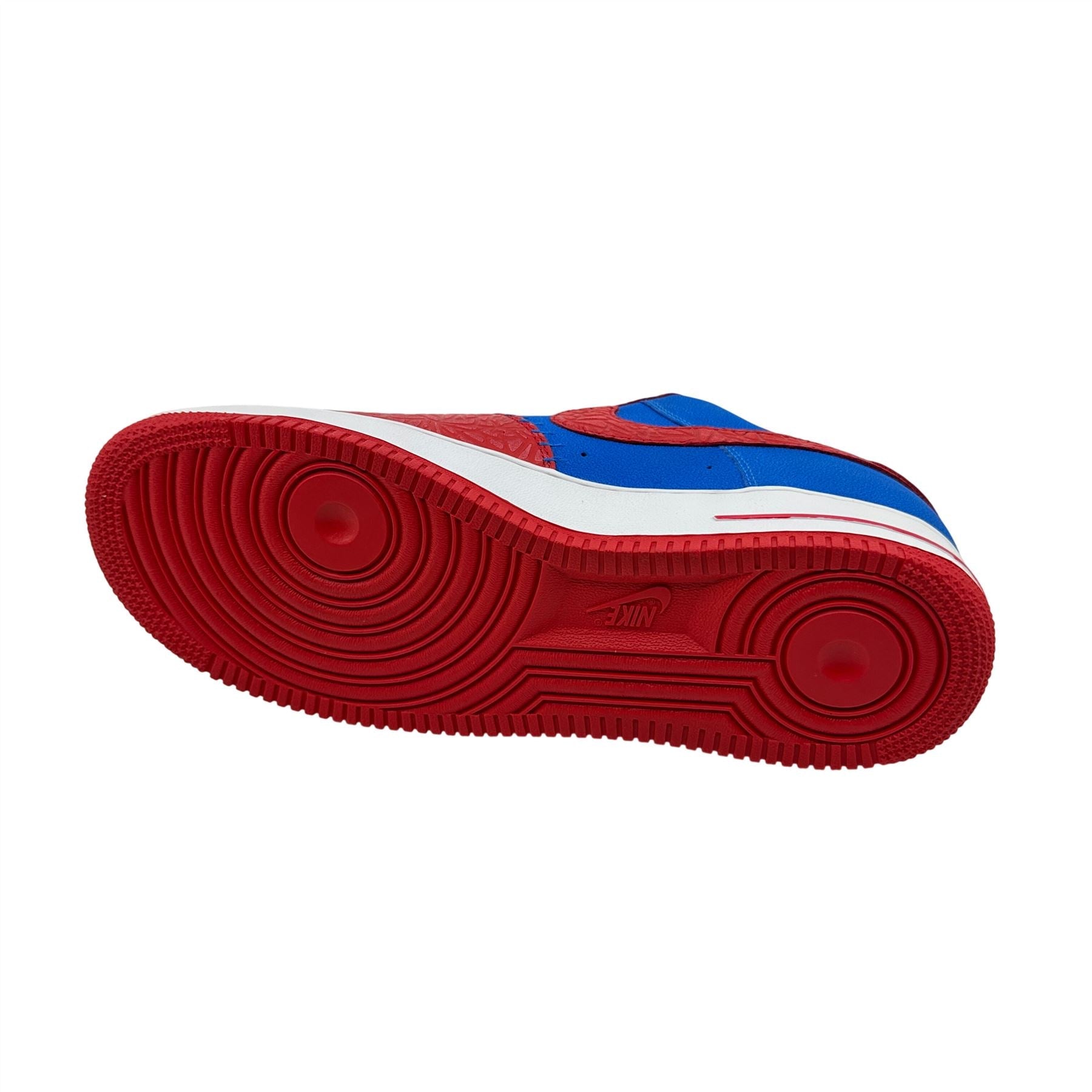 Nike Air Force 1  Photo Blue Hyper Red Mens Athletic Sneaker