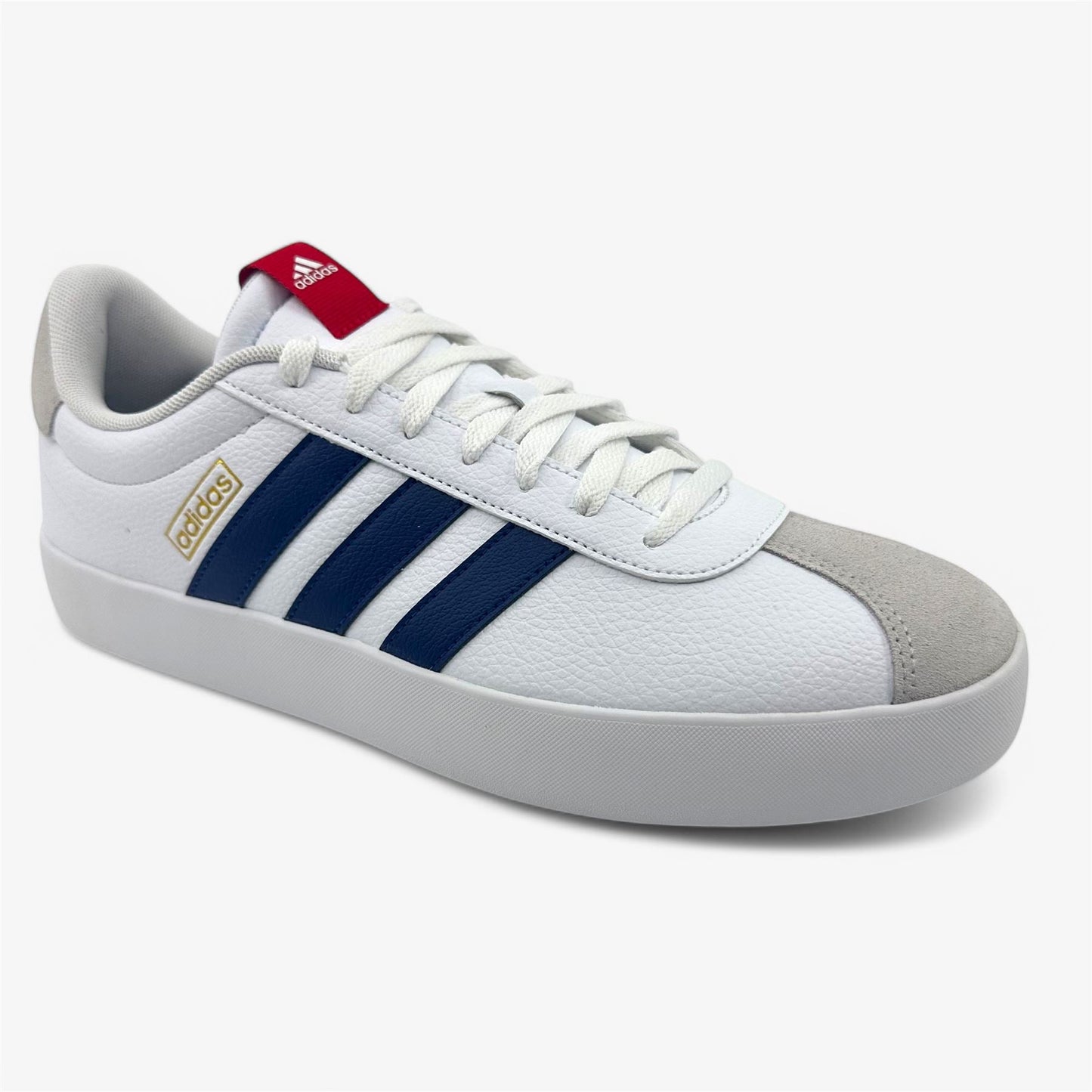Adidas VL Court 3.0 White Dark Blue Scarlet Mens Size 11.5 Athletic Sneaker