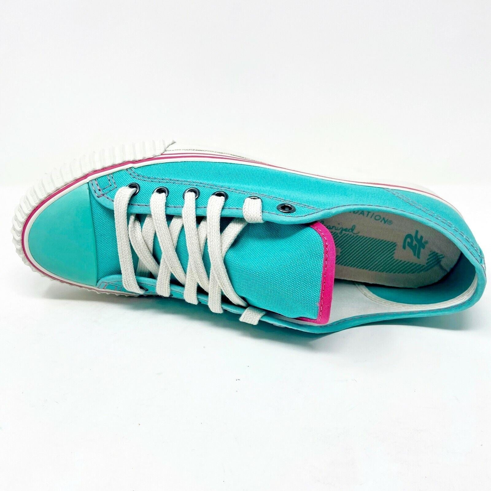 PF Flyers Center Lo Riess Teal White Mens Retro Shoe Sneakers PM11CL2E