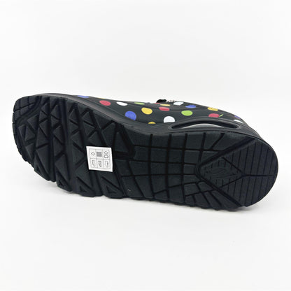 Skechers Uno Splatted Air Black Multi Womens Athletic Sneakers