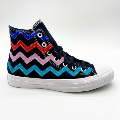 Converse Chuck Taylor All Star Hi Black University Red Womens Shoes 567167C