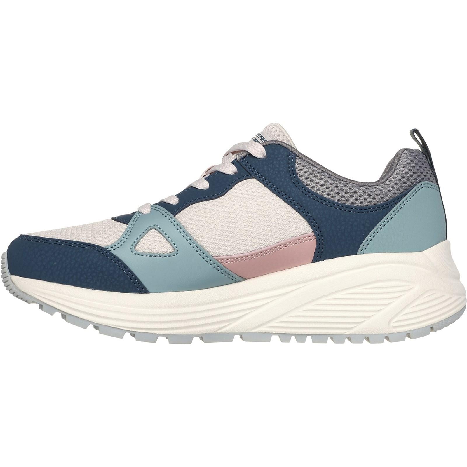 Womens Wide Fit Skechers 117268 Bobs Sparrow 2.0 Retro Clean Trainers