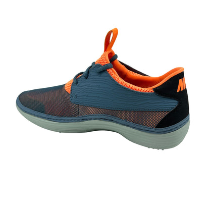 Nike Solarsoft Moccasin Night Fall Atomic Orange Black Mens Athletic Sneaker