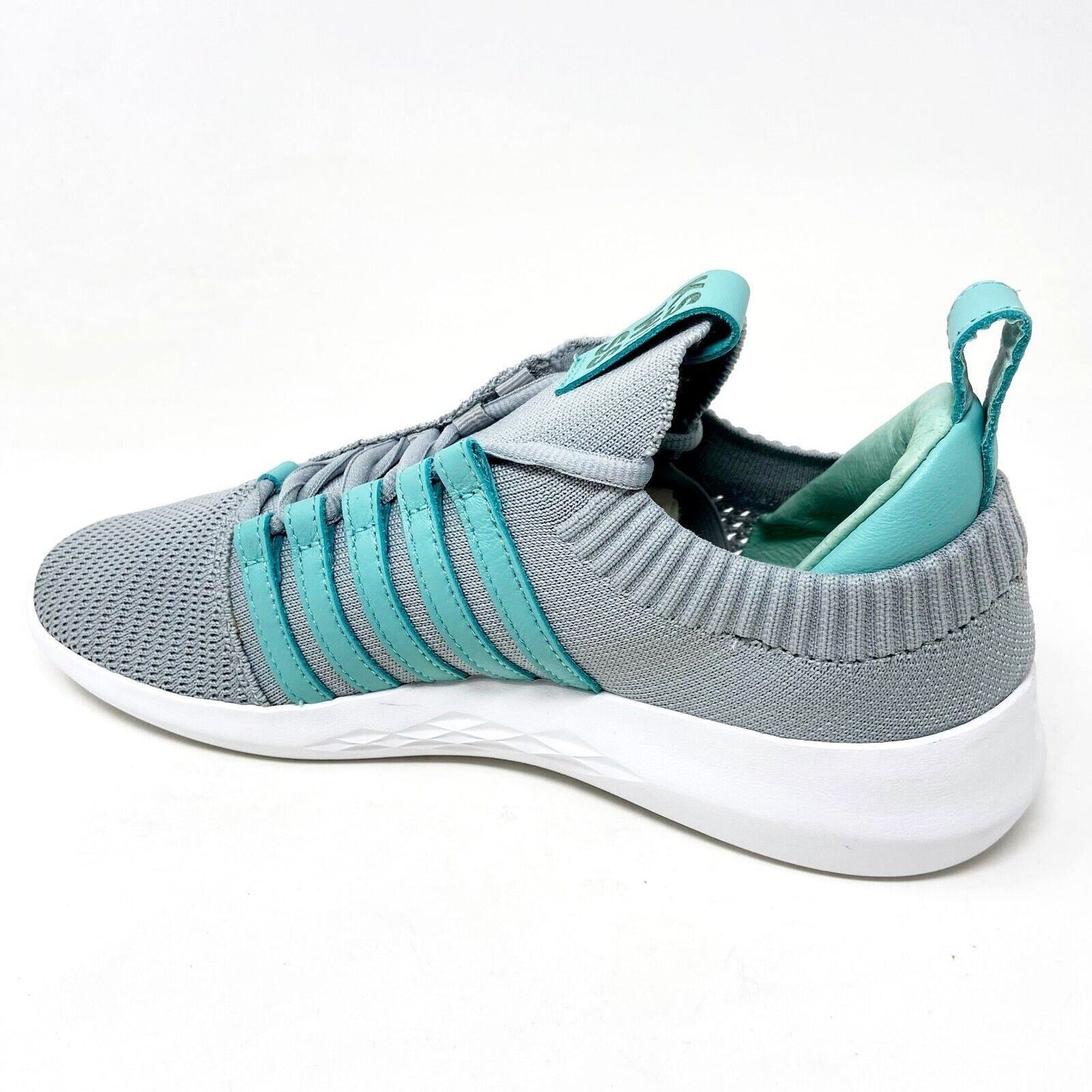 K-Swiss Gen-K Icon Knit High Rise Pool Blue White Womens Trainers 95578 053