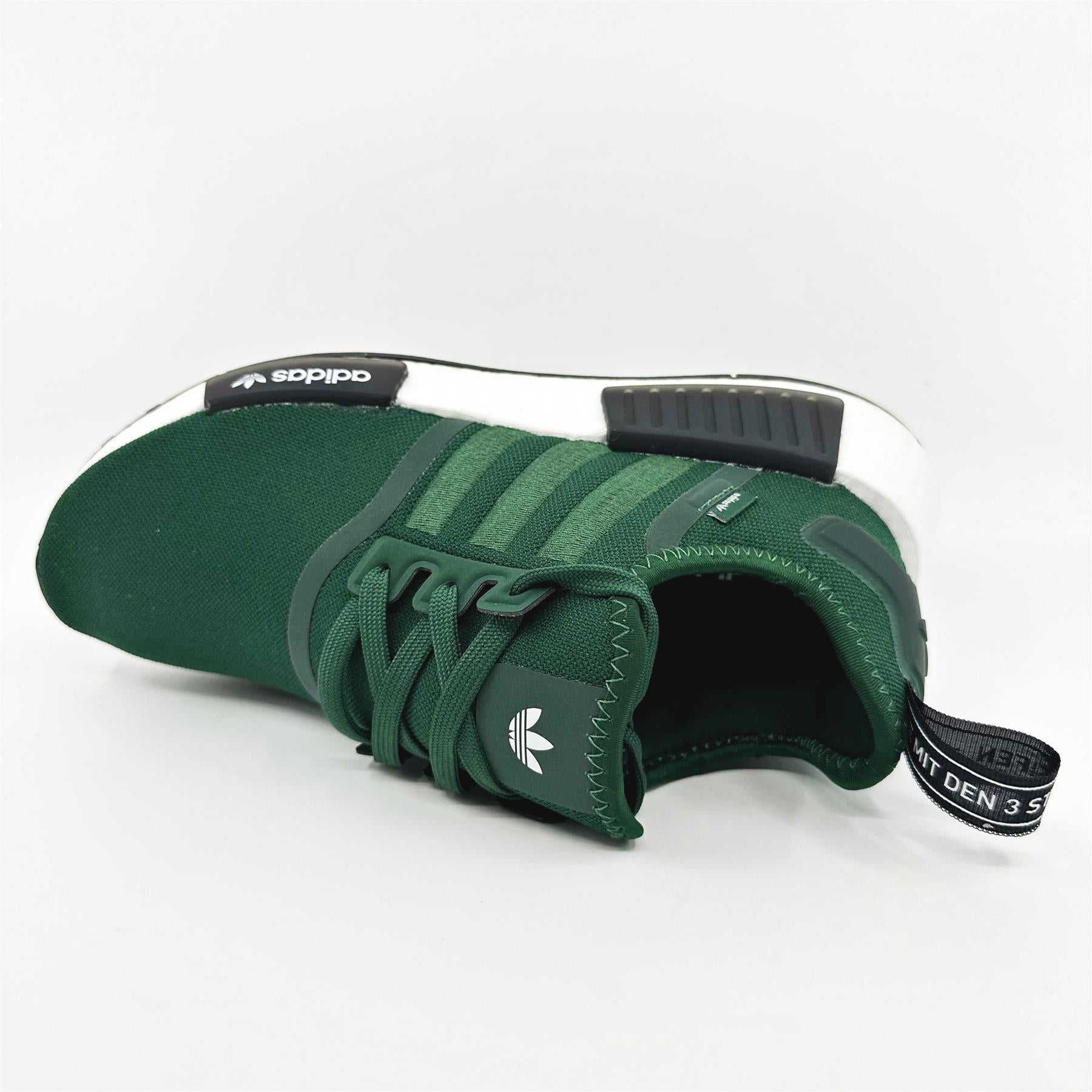 adidas NMD R1 Green White Black Women Athletic Sneaker HQ4280