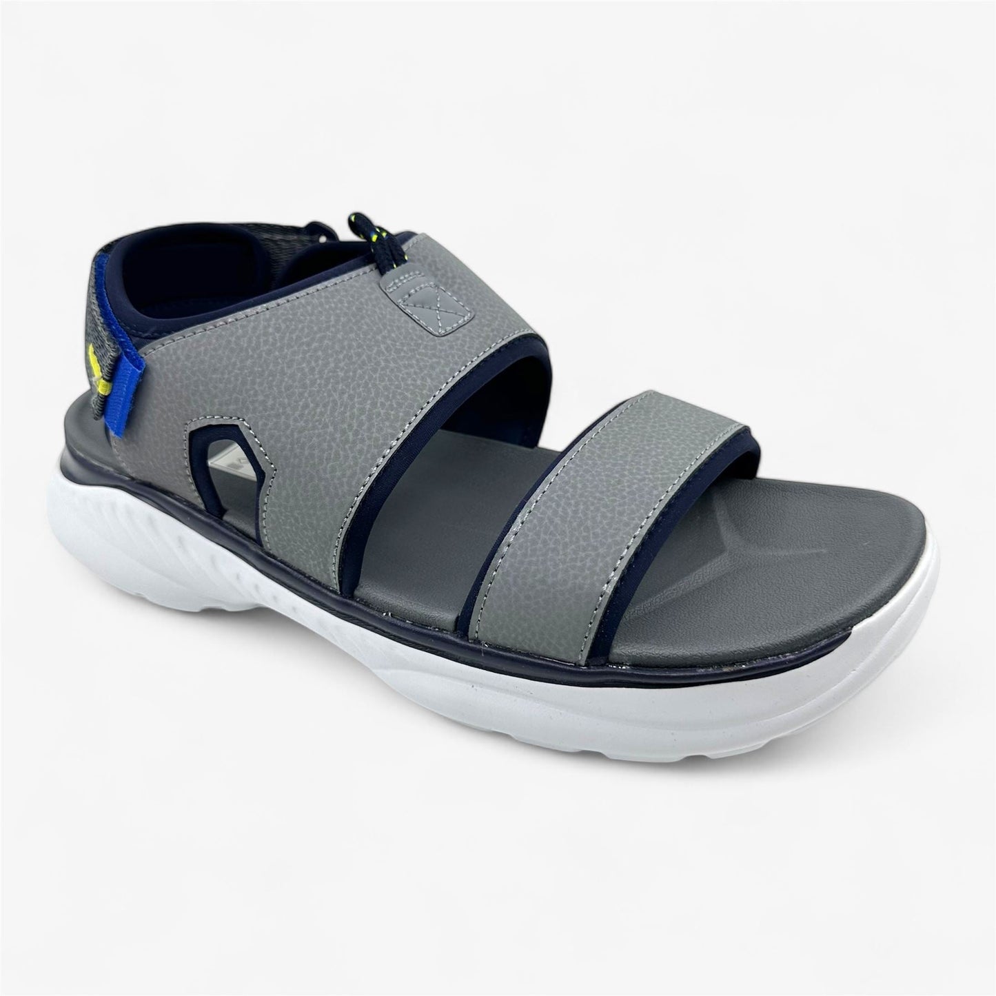 Avia Avi Atlantic Silver Filigree Graphite Lime Punch Mens Sandal Slip-On