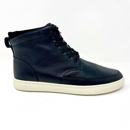 Clae Hamilton SP Black Tumbled Leather Mens Premium Mid Casual Sneakers