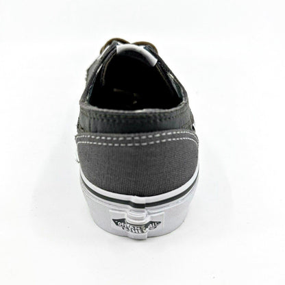 VANS Brigata (Leather Plaid) Asphalt Beluga Gray Womens Size 8 Casual Sneakers