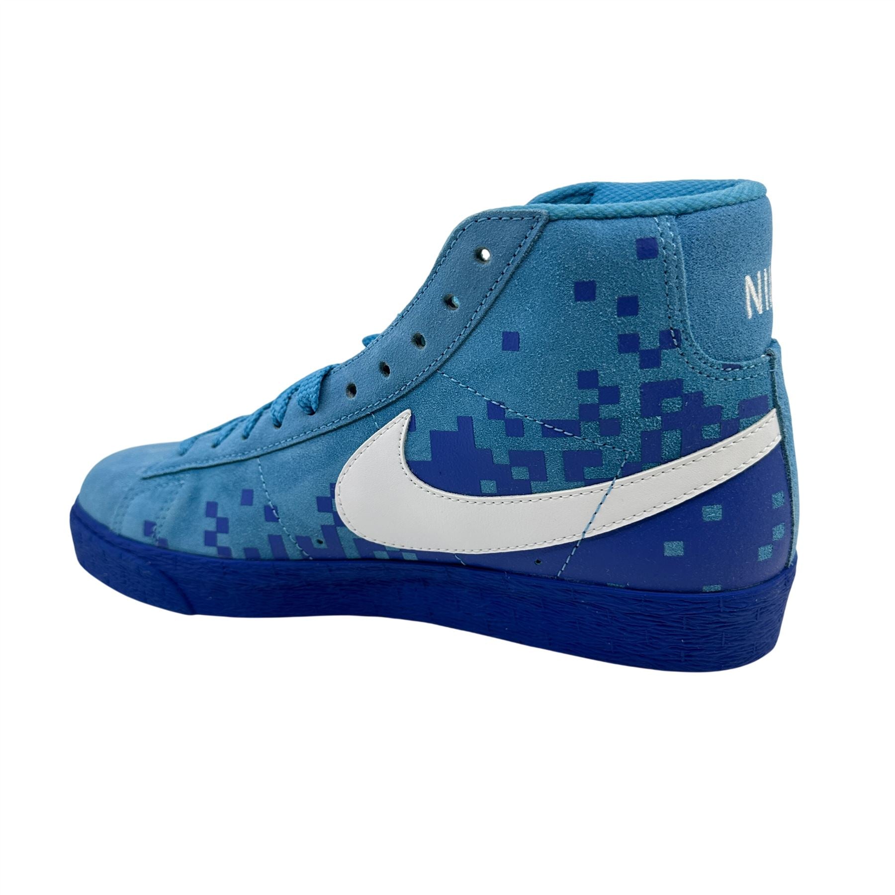 Nike Blazer High Scuba Blue White Mens Athletic Sneaker
