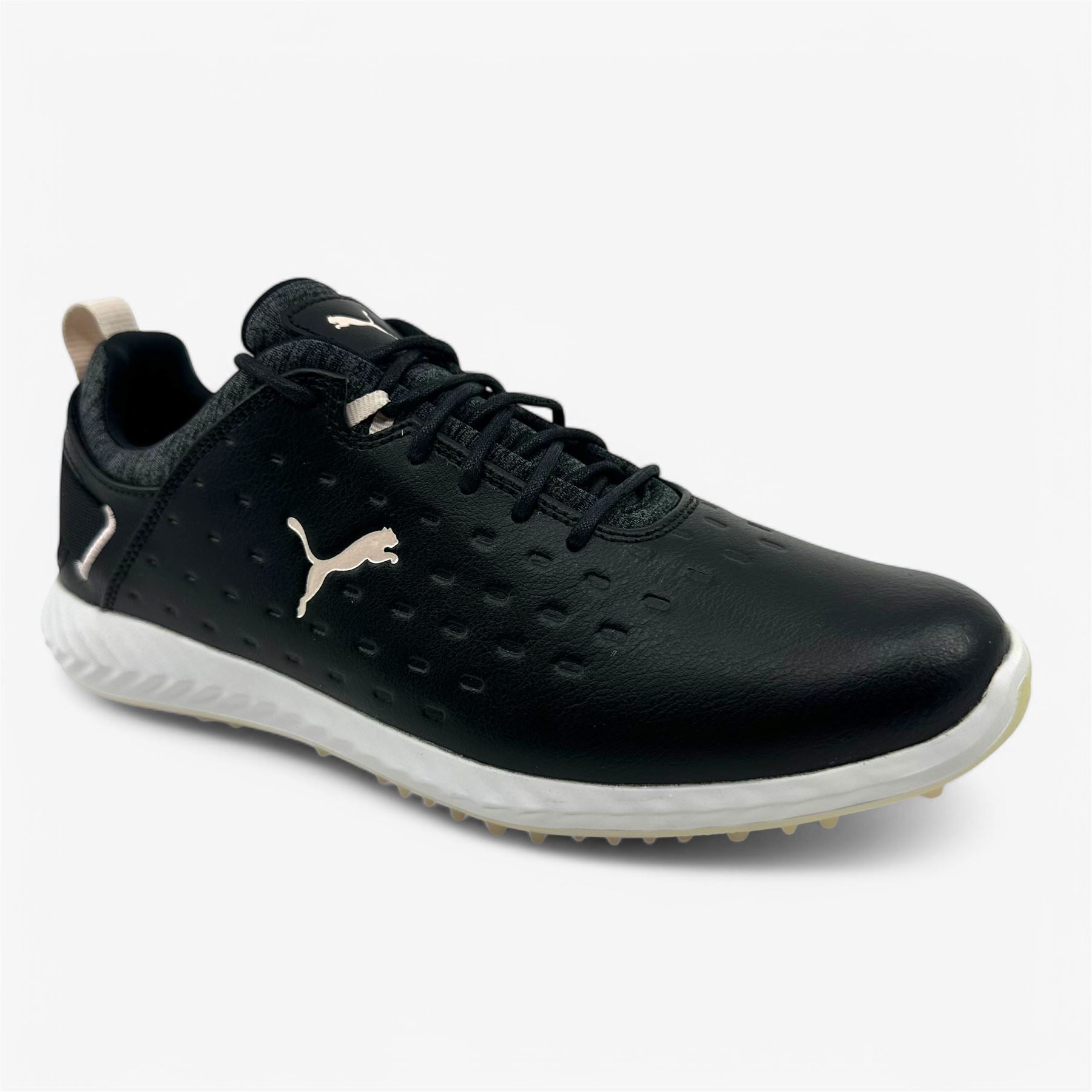 PUMA Ignite Blaze Pro Black Rosewater Womens Waterproof Golf Shoes