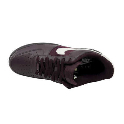 Nike Air Force 1 '07 Burgundy White Brown Mens Athletic Sneaker