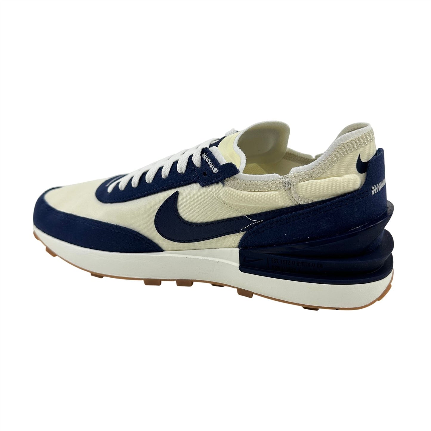 Nike Waffle One SE Coconut Milk Midnight Navy Mens Athletic Sneaker