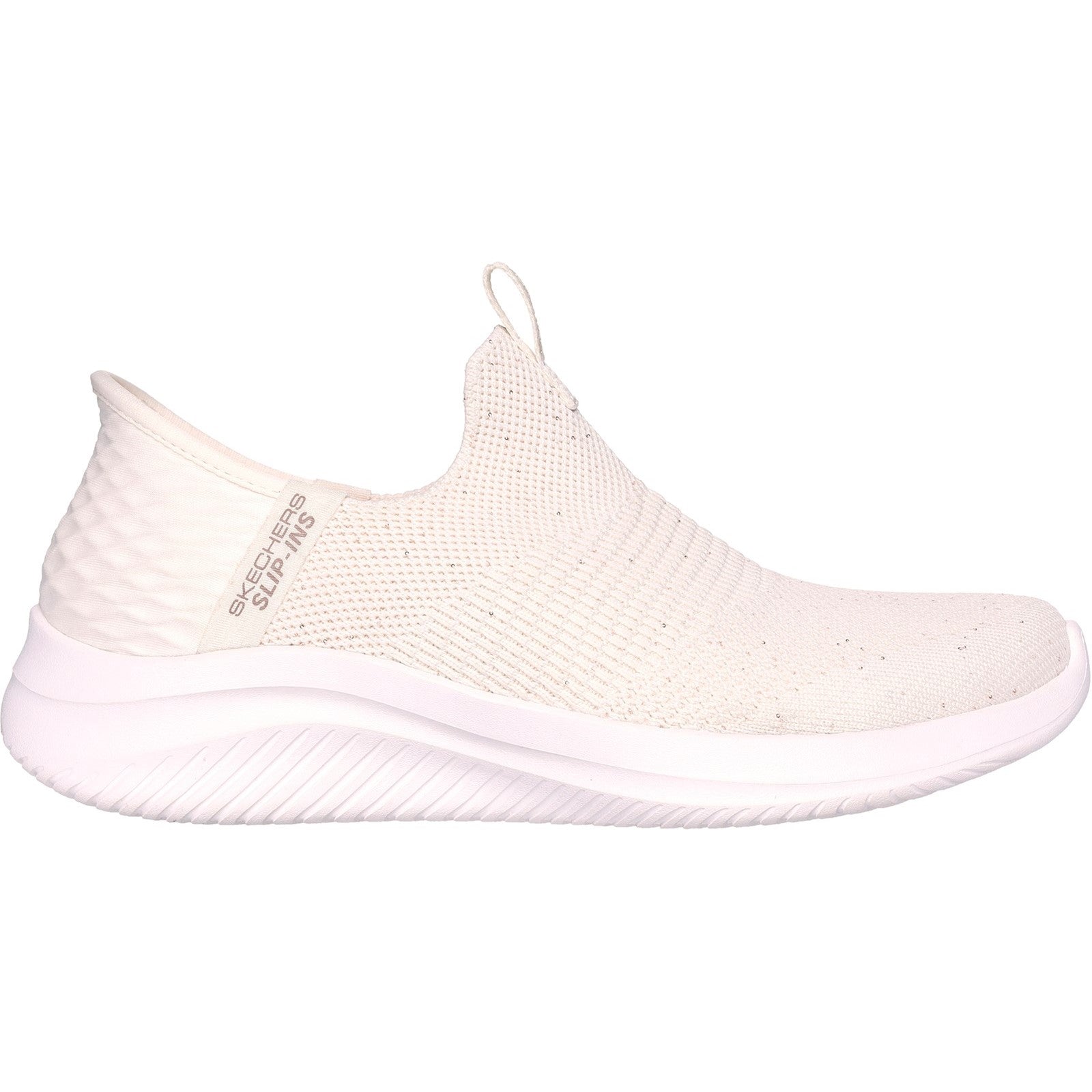Women's Wide Fit Skechers 149594 Slip-ins Ultra Flex 3.0 Trainers -  Black/Rose Gold
