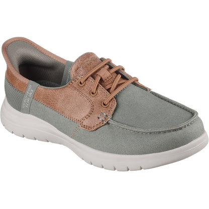 Women's Wide Fit Skechers 136536 Slip-ins On The Go Flex Palmilla Trainers