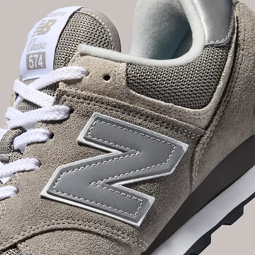 Women's Wide Fit New Balance ML574EVG Walking/Running Trainers - Exclusive - Grey ENCAP